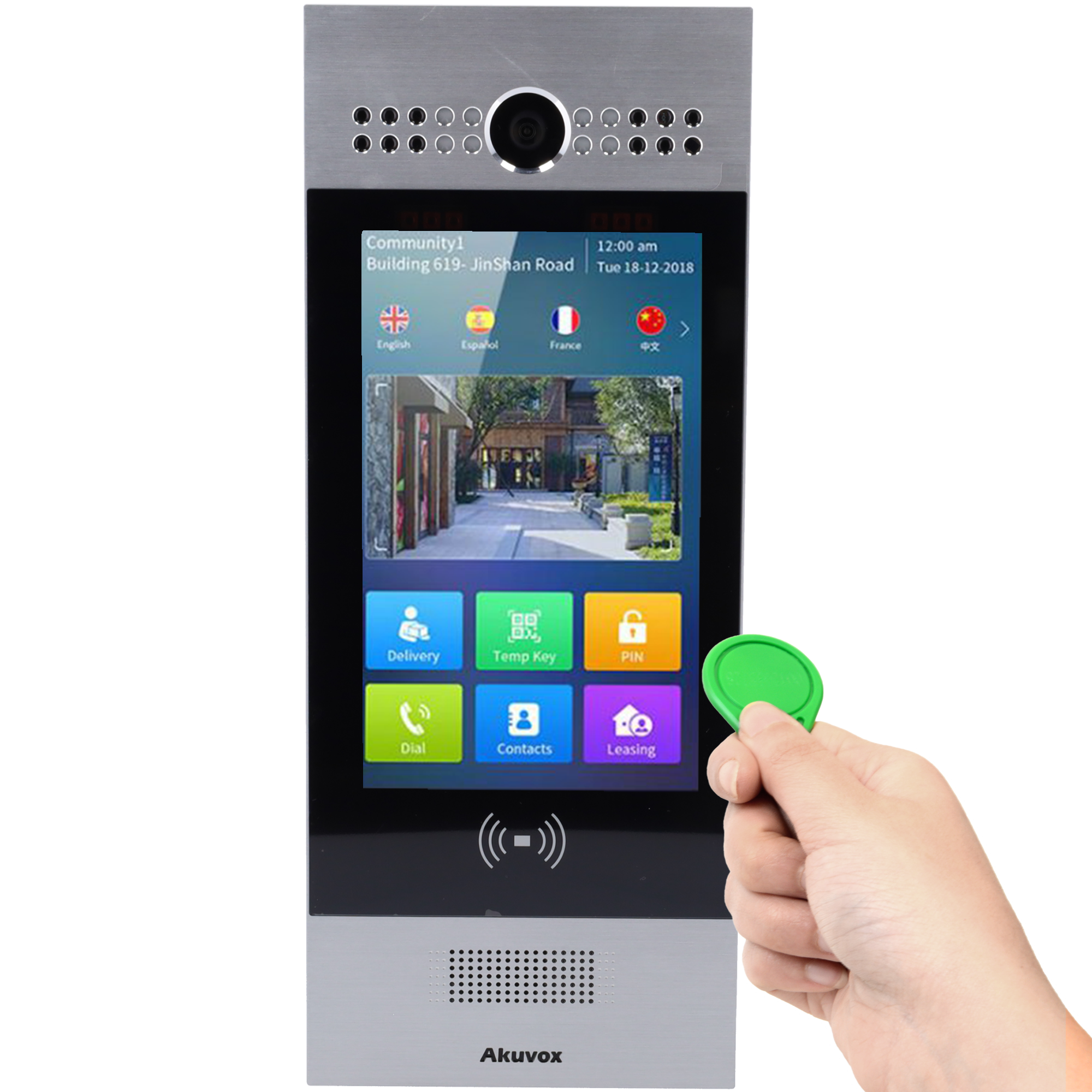 Placa videoportero - IP - empotrar / superficie - Akuvox - Cámara 3 Mpx - sin WiFi, PoE - IP65 IK06 - Acceso MIFARE/EM/PIN/QR - Ref. AK-R29S - Imagen 4