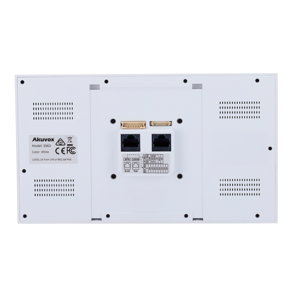 Akuvox - AK-S563-WHITE - Monitor videoportero 8" IP PoE - Imagen 4