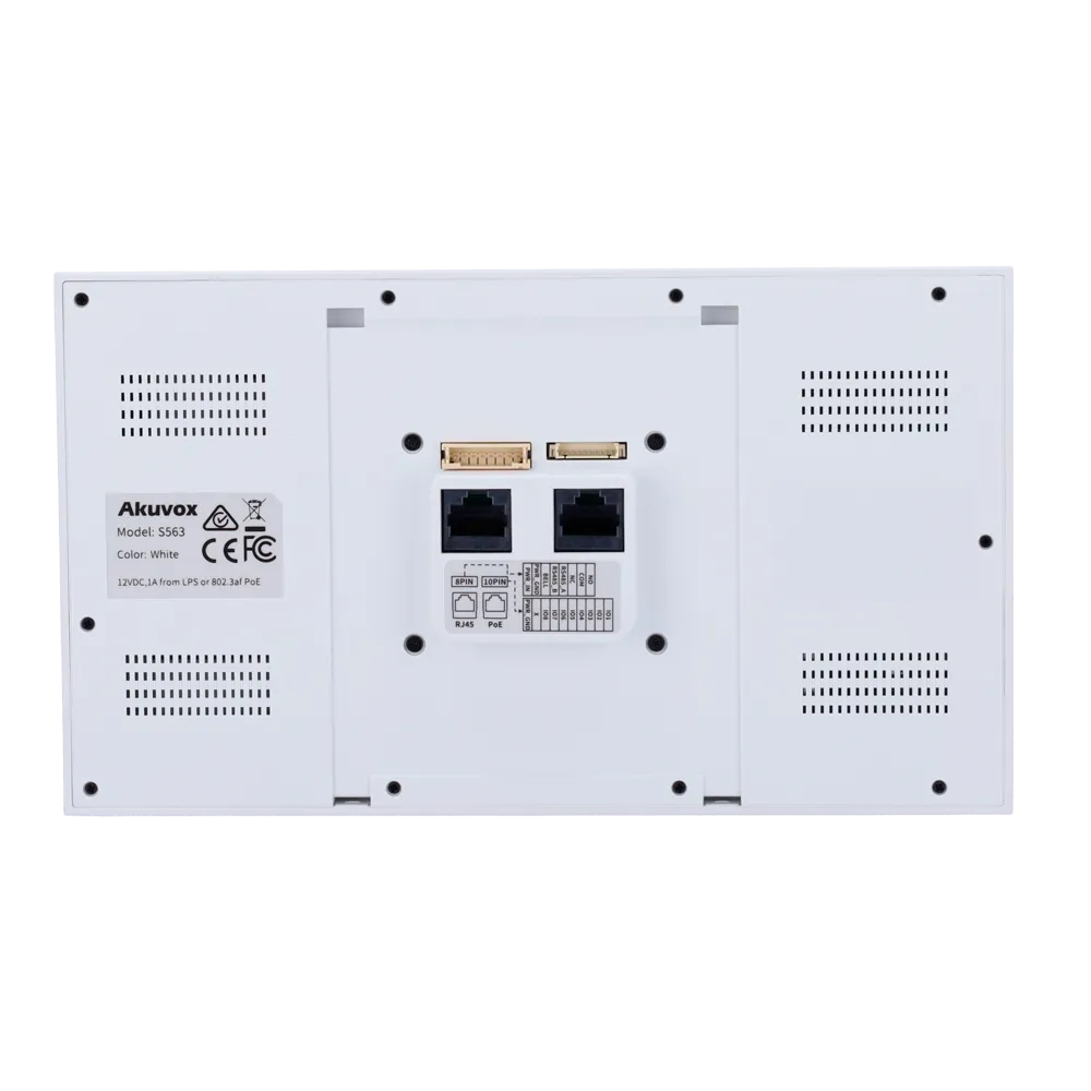 Monitor Videoportero IP PoE 8" Akuvox AK-S563-WHITE
