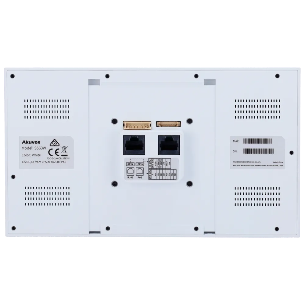Akuvox AK-S563W-WHITE Monitor Videoportero 8" IP WiFi
