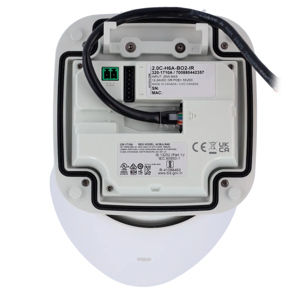 Avigilon AVI-2.0C-H6A-BO2-IR Cámara IP Bullet 2MP Exterior