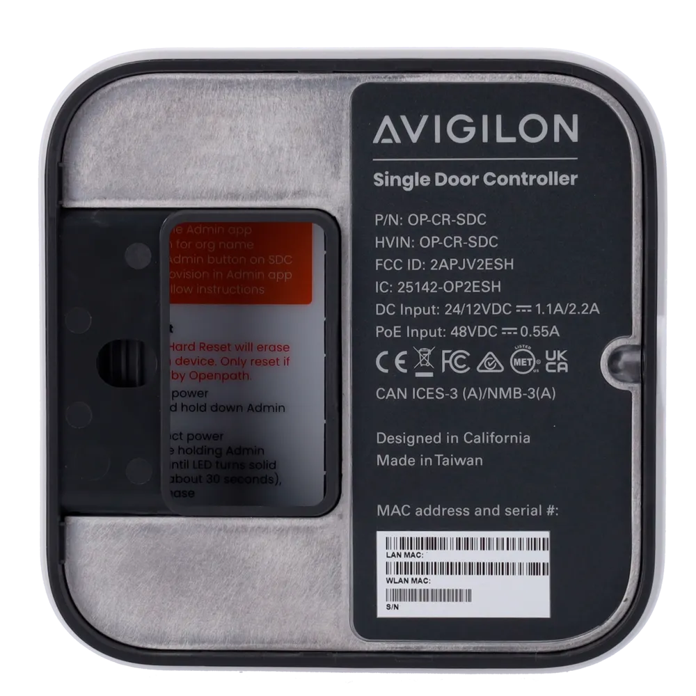 Controlador de Puerta AVI-OP-CR-SDC Avigilon WiFi Individual