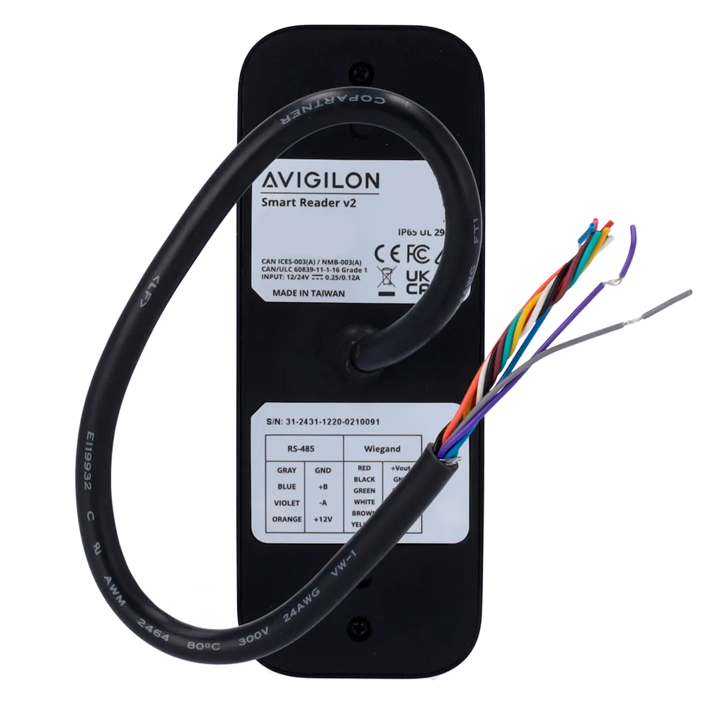 Lector RFID Avigilon AVI-OP-R2X-MULL EM 125 kHz Exterior