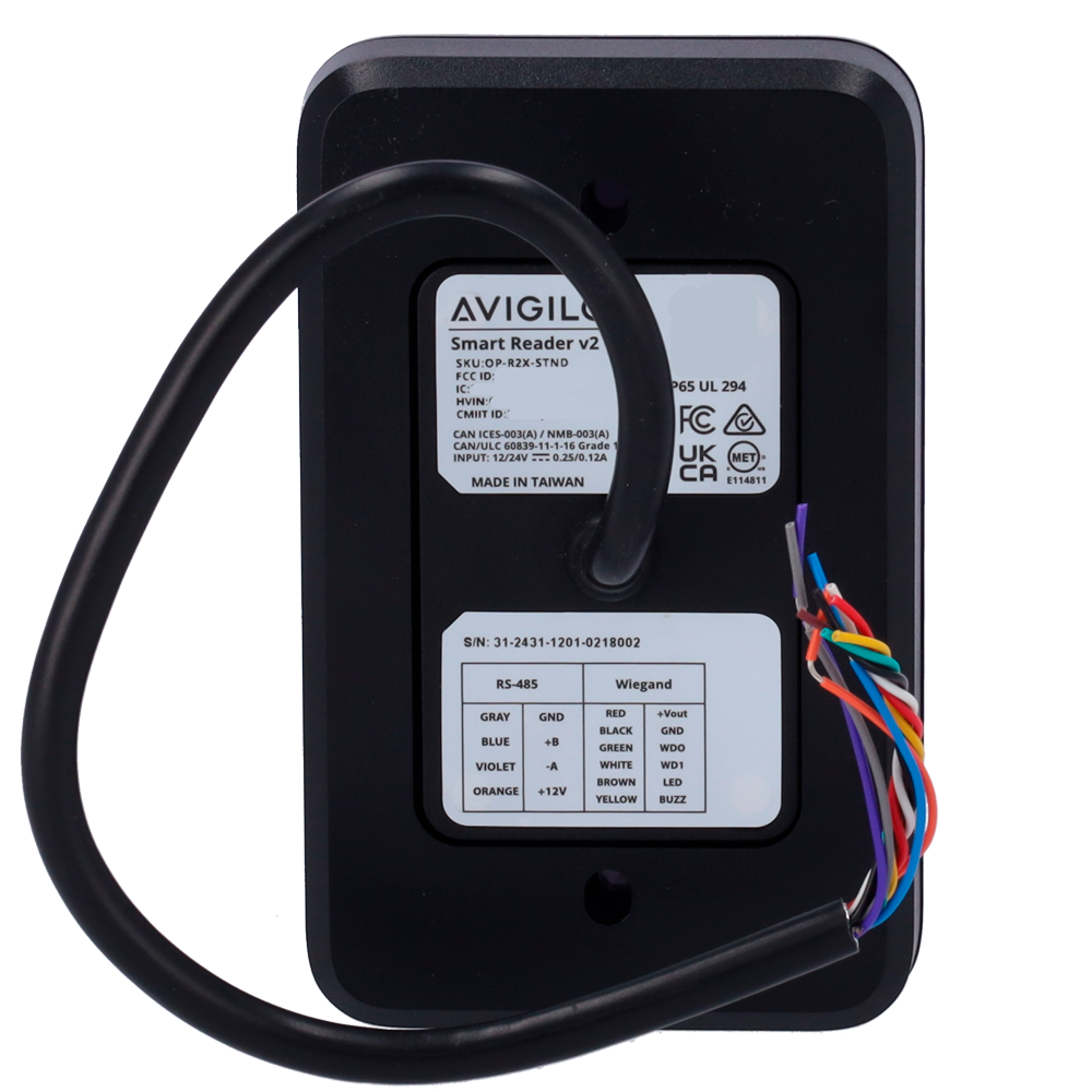 Avigilon - AVI-OP-R2X-STND - Lector RFID EM 125 kHz RS-485 Exterior - Imagen 4