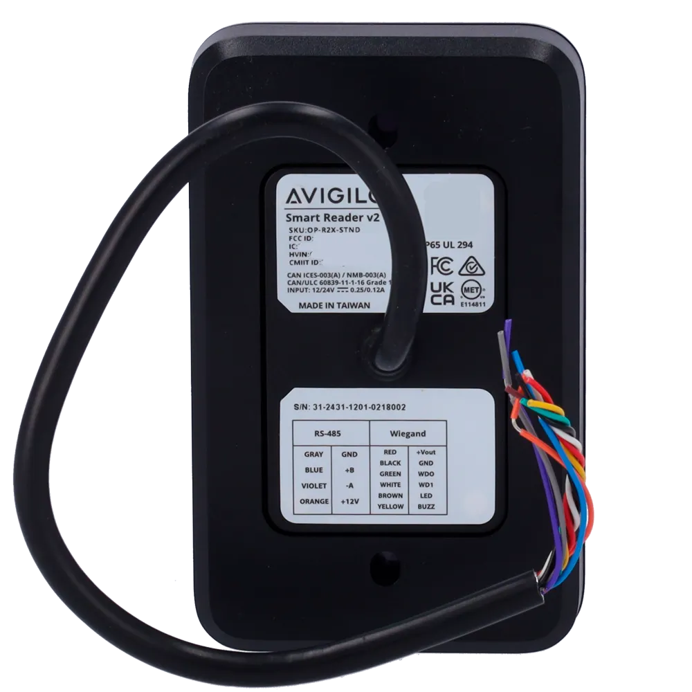 Lector RFID Avigilon AVI-OP-R2X-STND RS-485 Exterior IP65