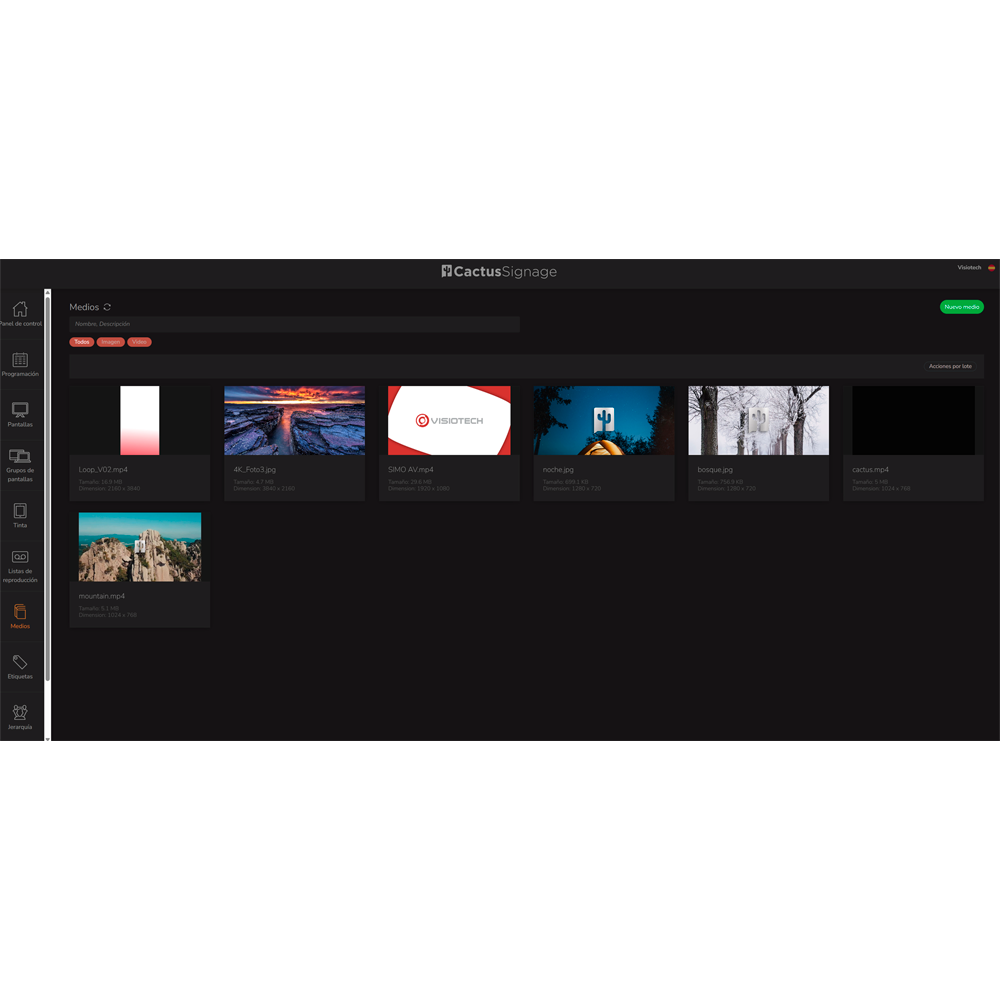 Licencia CMS Digital Signage CMS-CACTUS-LITE - Cactus - Imagen 4