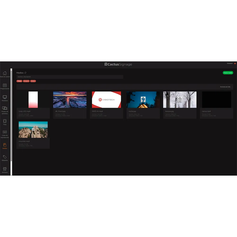 Licencia Anual CMS Digital Signage CMS-CACTUS-LITE Cactus