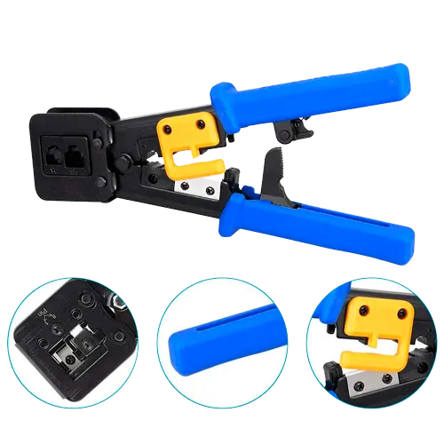 Crimpadora RJ45/RJ11/RJ12 CON300-CRIM-EZ Profesional