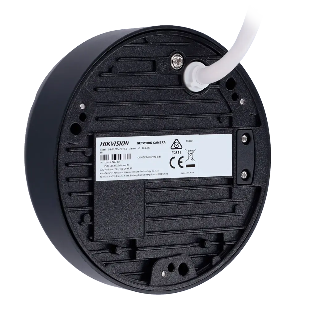 Hikvision DS-2CD2547G2-LS(2.8mm)(C)(BLACK) Cámara Domo IP 4MP
