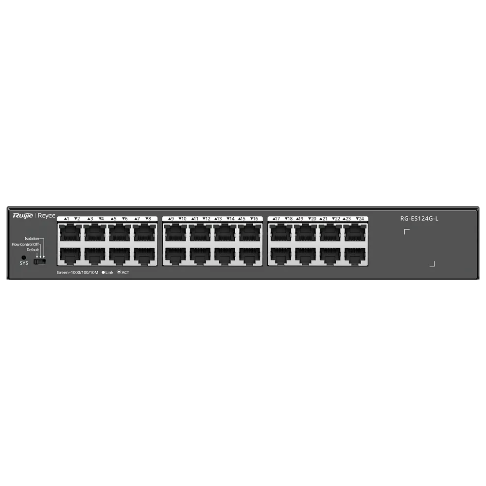 Switch Gigabit 24 Puertos RG-ES124G-L Sin PoE Reyee