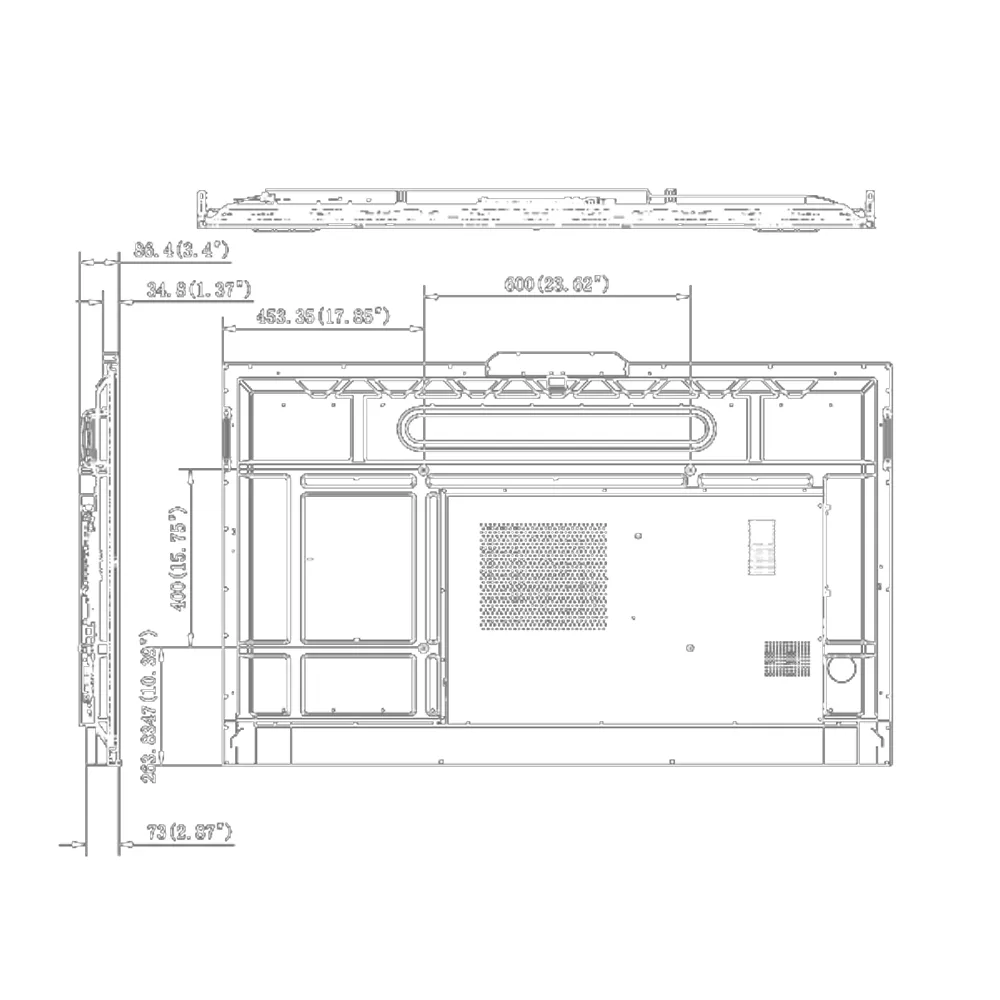 Pantalla Interactiva 65" 4K Hikvision DS-D5B65RB-B