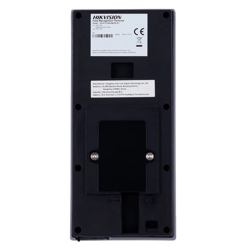 Terminal Reconocimiento Facial Hikvision DS-K1T344EBWX-E1 IP65