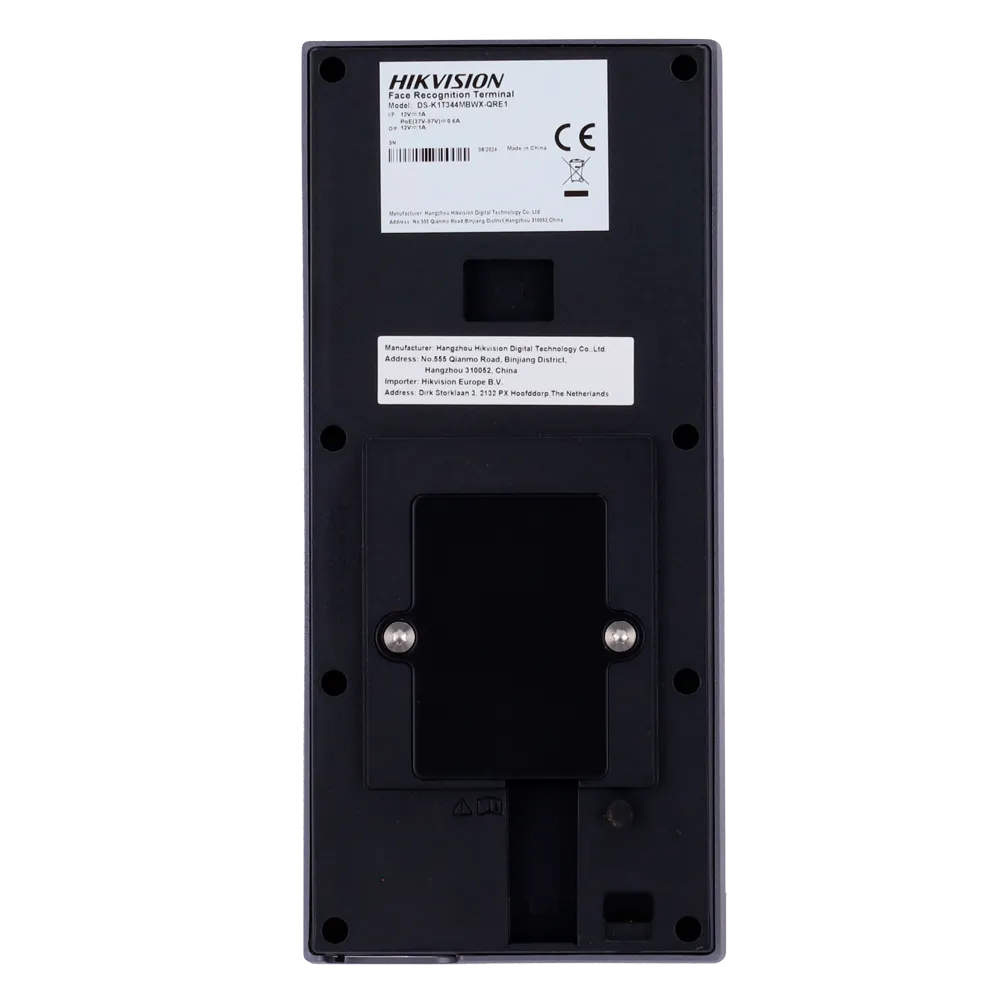 Control Acceso Facial IP65 Hikvision DS-K1T344EBWX-QRE1