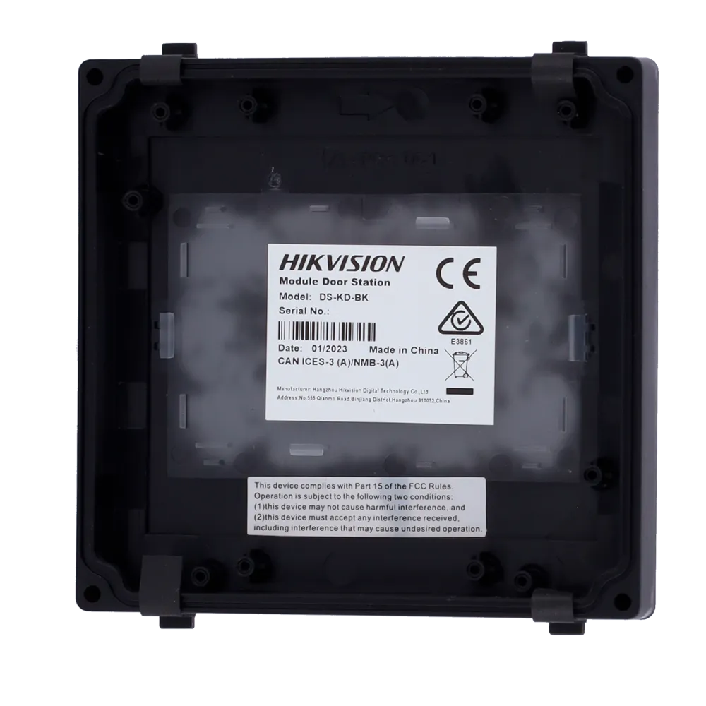 Placa Videoportero Hikvision DS-KD-BK Modular Pro Series