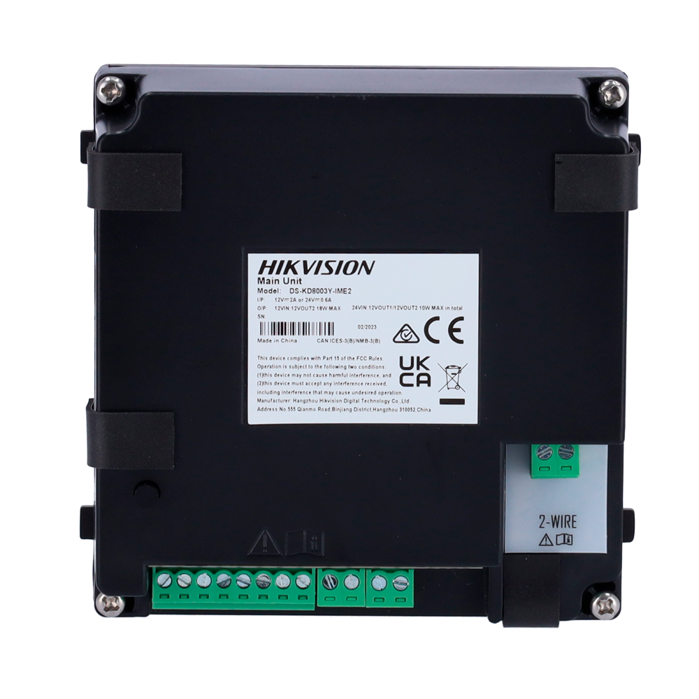 Placa videoportero - IP - empotrar / superficie - Hikvision - Cámara 2 Mpx - sin WiFi, sin PoE - IP65 - Ref. DS-KD8003Y-IME2 - Imagen 4