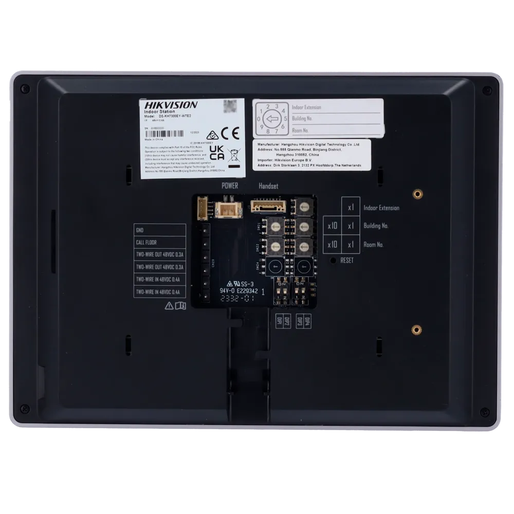 Monitor Videoportero 2 Hilos HD Hikvision DS-KH7300EY-WTE2 7"