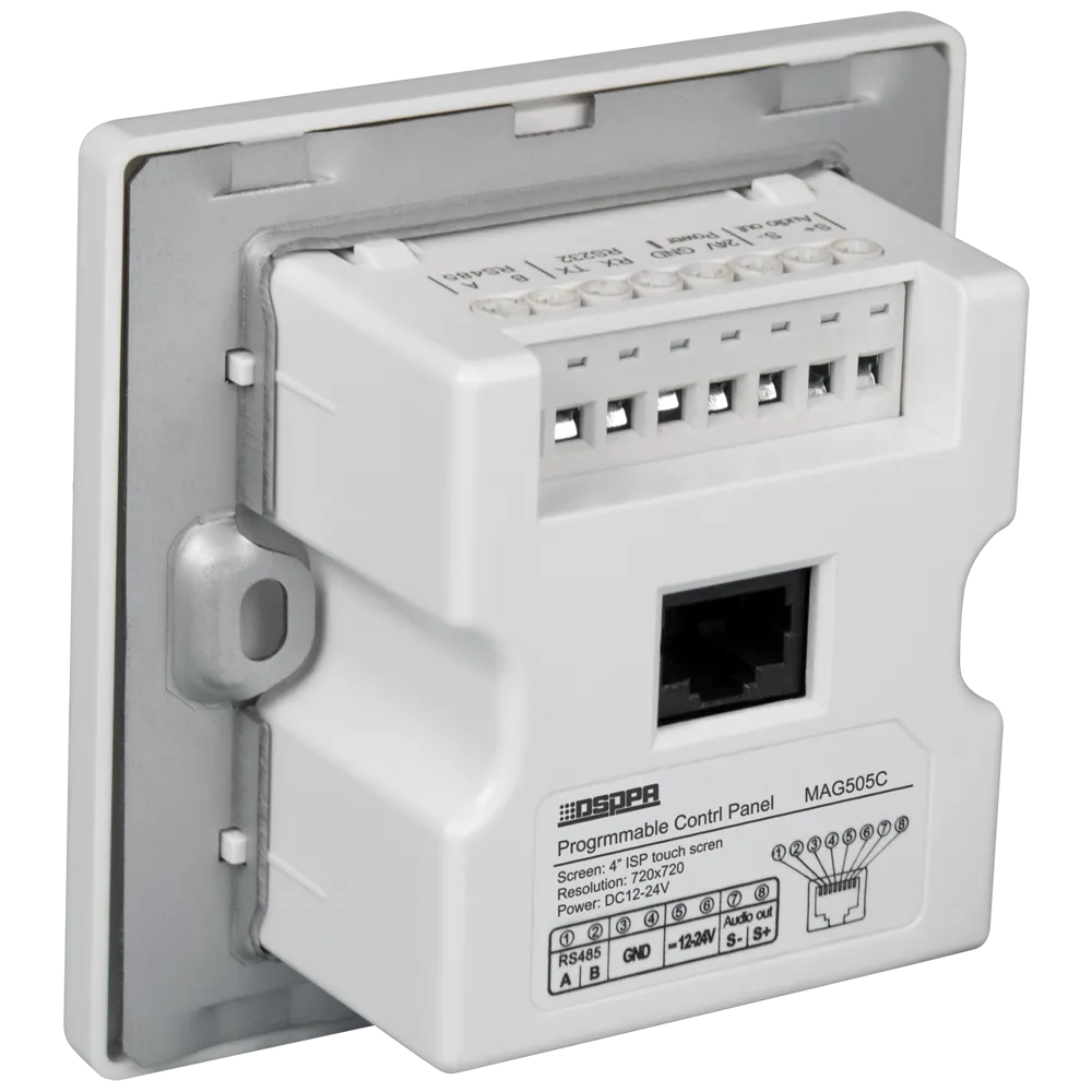 Panel Control Megafonía DSPPA MAG505C 5 Zonas Matriz