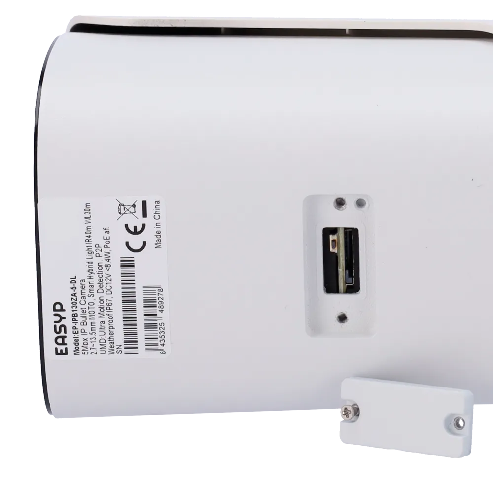 Cámara IP Bullet 5MP EASY-P EP-IPB130ZA-5-DL 13.5mm IR 50m
