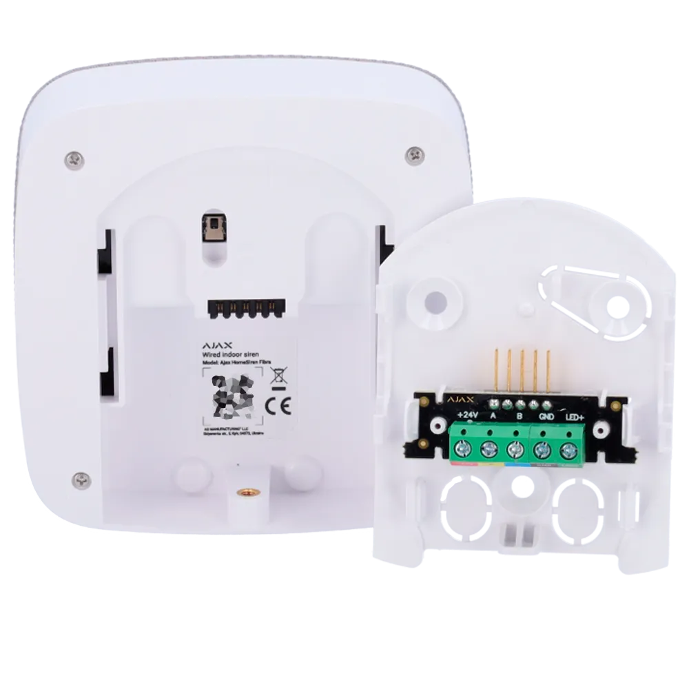 AJAX FIBRA-HOMESIREN-W Sirena Interior Cableada 105dB Grado 3
