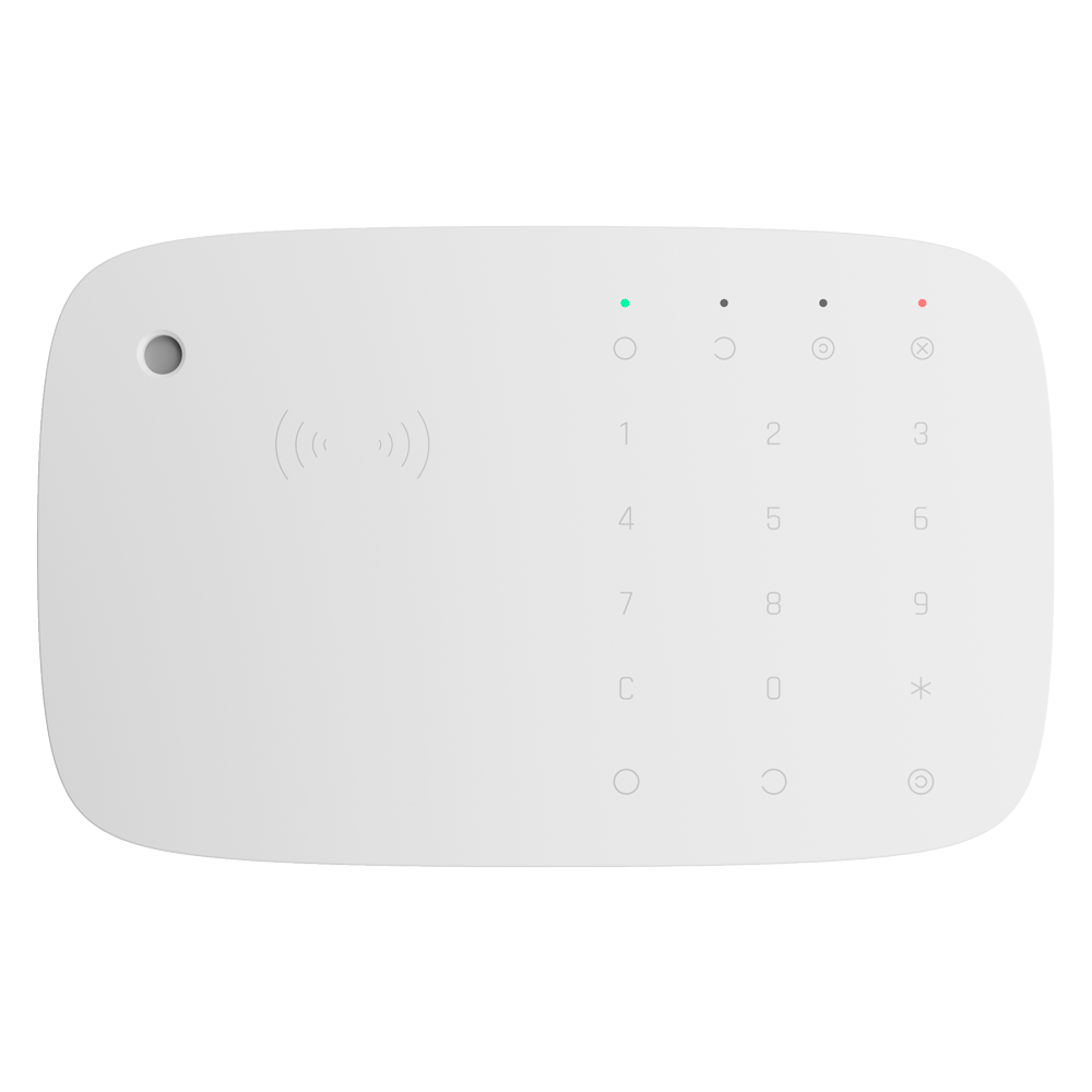 AJAX - FIBRA-KIT5-PRO-2G-W - Kit profesional Fibra blanco con teclado con sirena con cámara app - Imagen 4