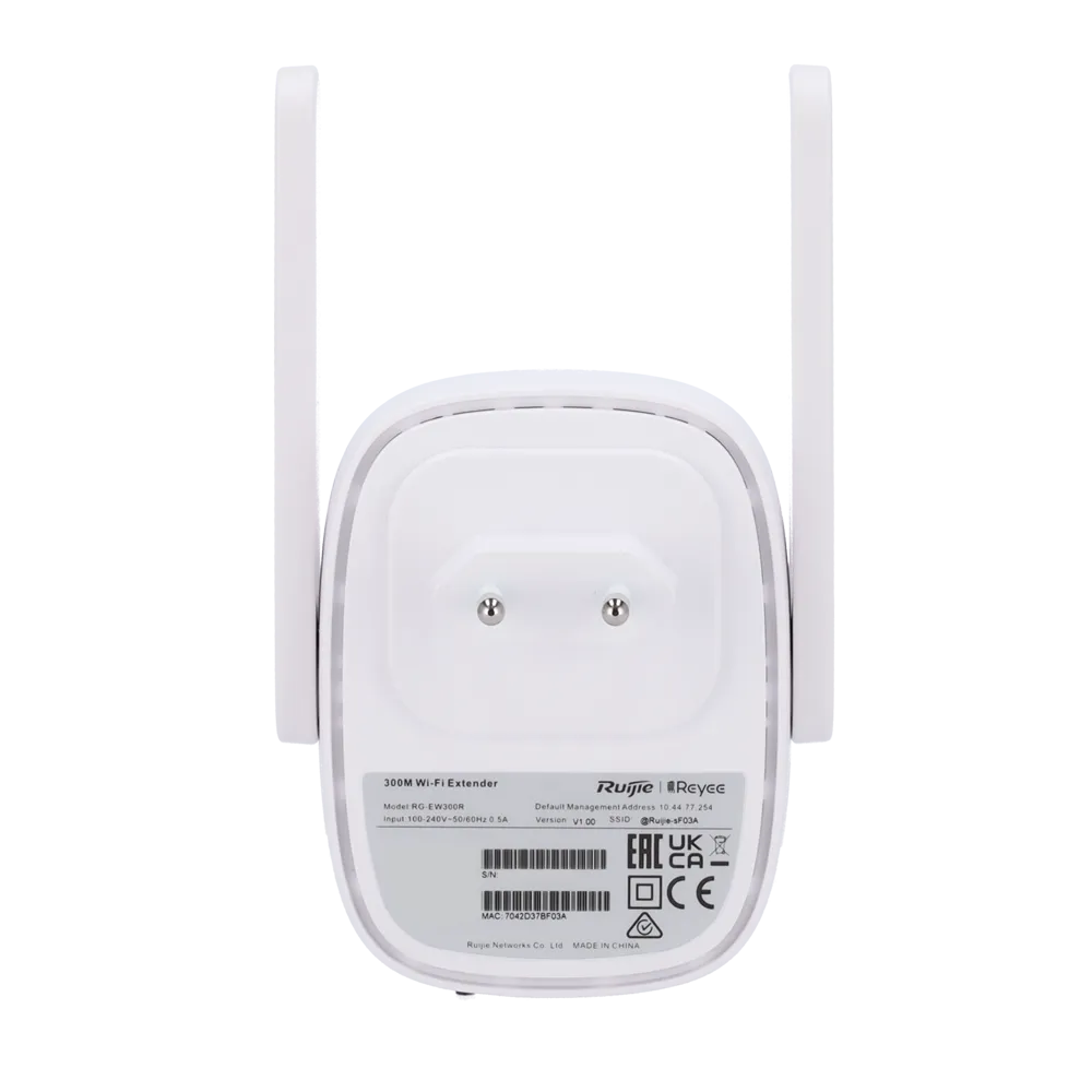 Router Wi-Fi 4 Reyee RG-EW300R 300Mbps Extensor Señal