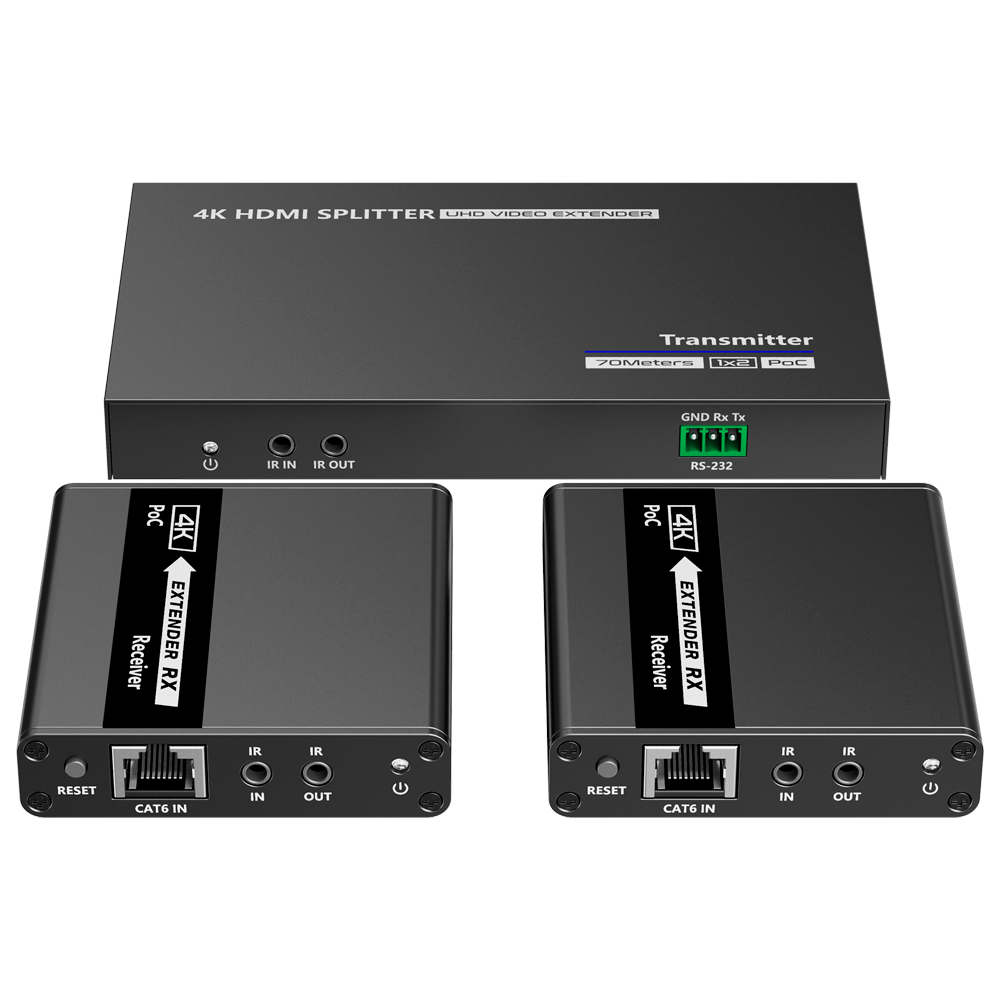 Splitter HDMI - 1:2 - 4K 30Hz - HDMI-SPL-1x2-4K30-CAT6 - Imagen 4