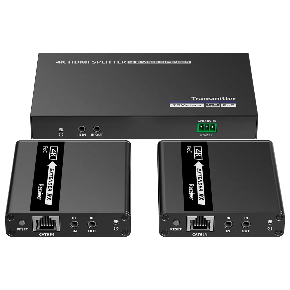 Splitter HDMI 1:2 4K 30Hz Cat6 HDMI-SPL-1x2-4K30-CAT6