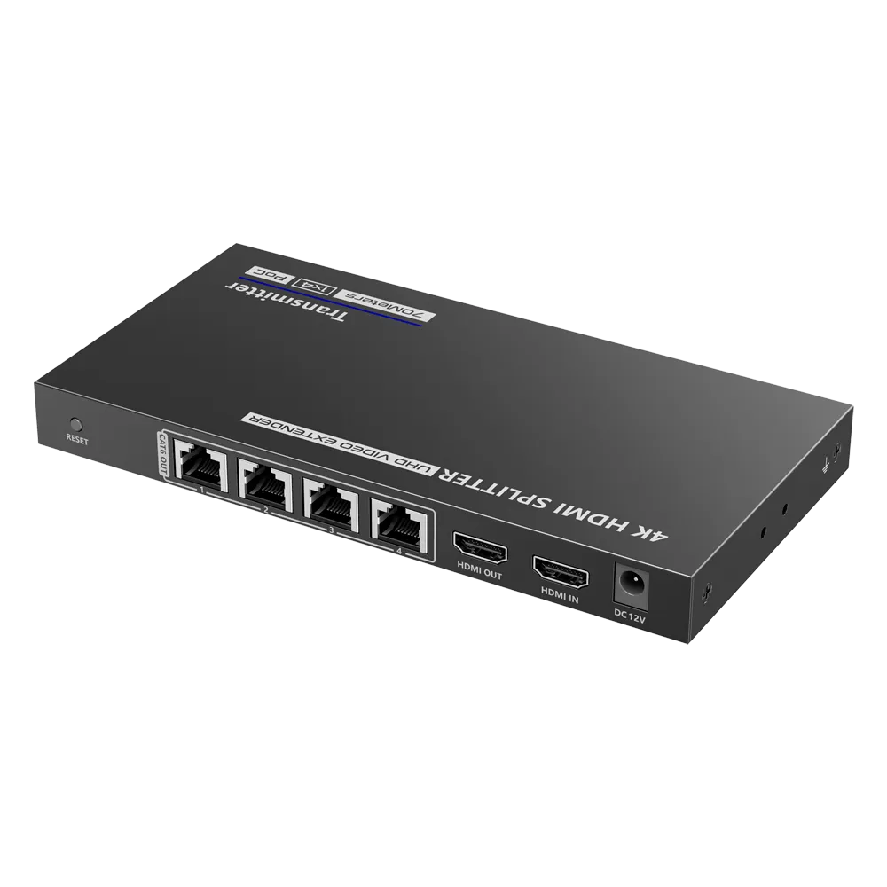 Splitter HDMI 1:4 4K 30Hz HDMI-SPL-1x4-4K30-CAT6 70m Cat6