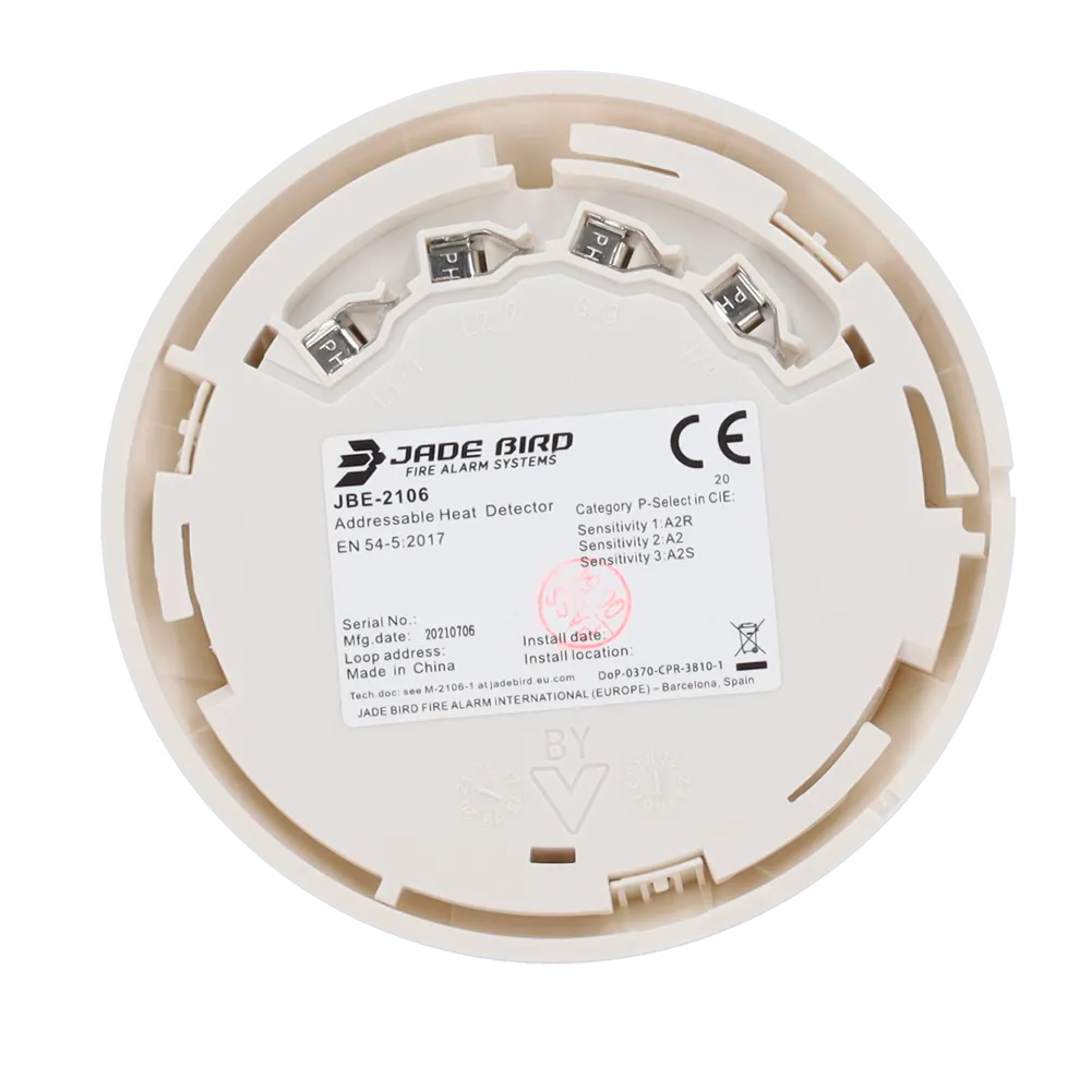 Detector CO Analógico Jade Bird JBE-2106 A2R EN54-5