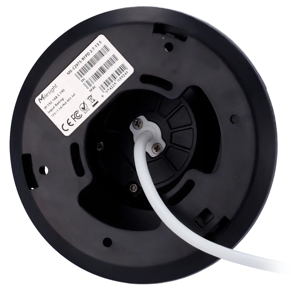Milesight MS-C2975-RFPD Cámara Domo IP 2MP Exterior IR PoE