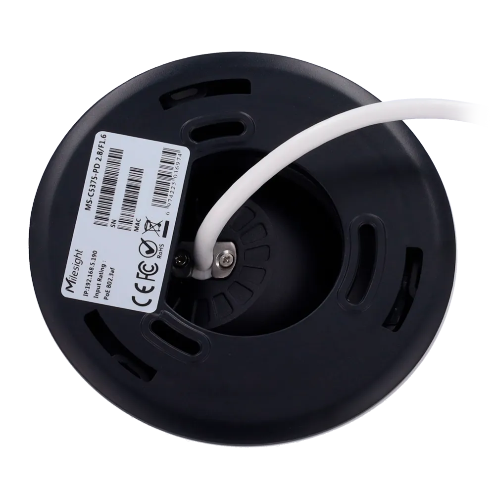 Milesight MS-C5375-PD Cámara Mini Domo IP 5MP Exterior PoE