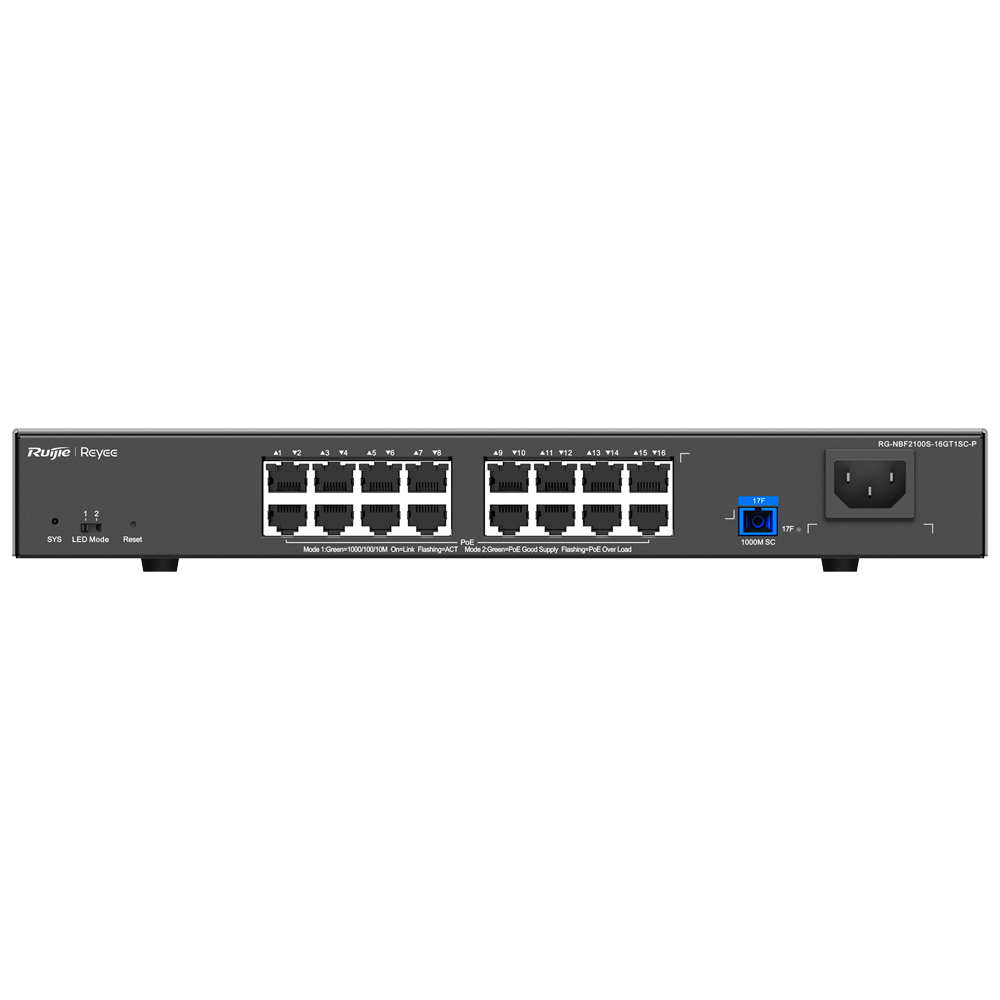 RG-NBF2100S-16GT1SC-P - Switch L2+ 6P PoE Cloud - Imagen 4