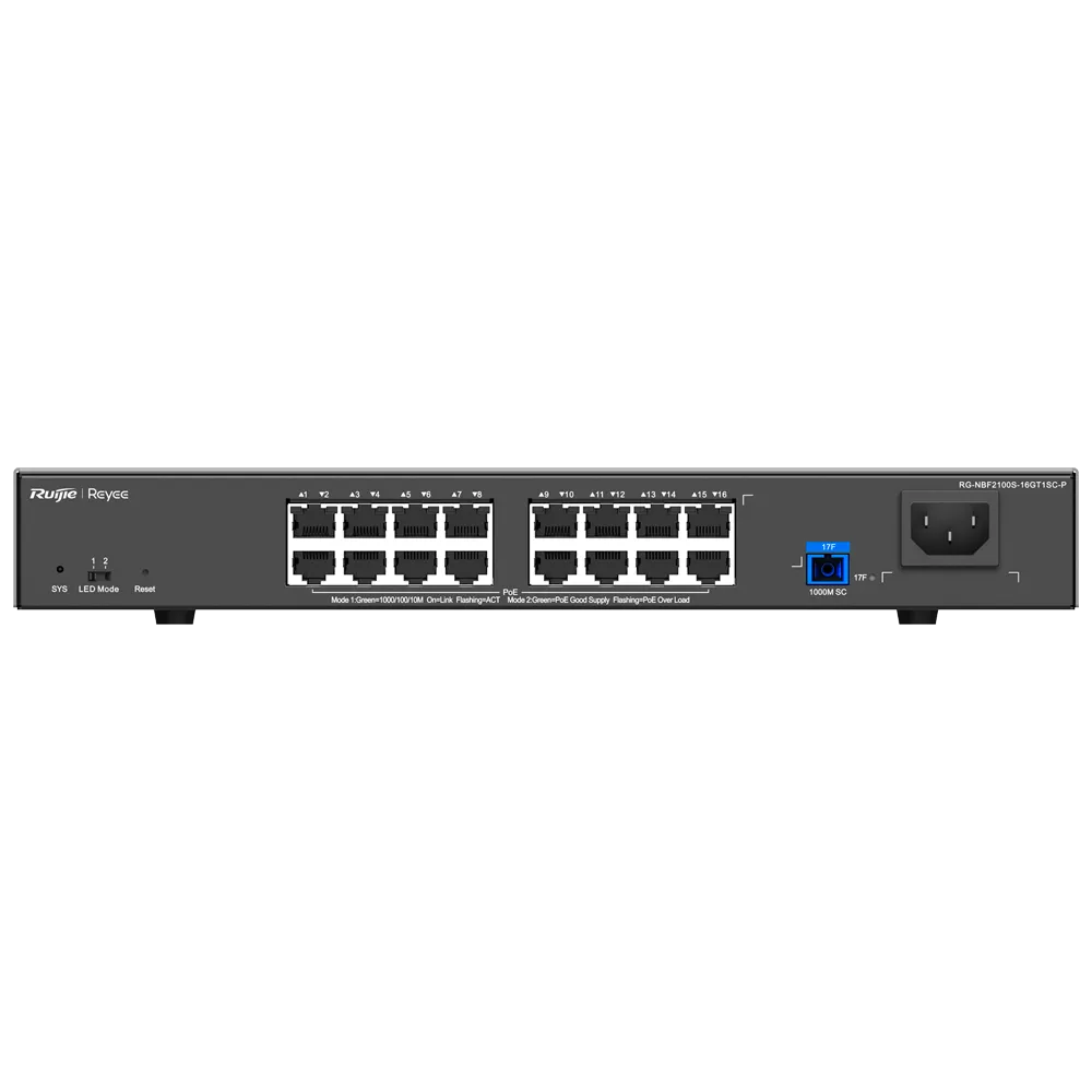 RG-NBF2100S-16GT1SC-P Switch PoE 240W Gestionado Cloud