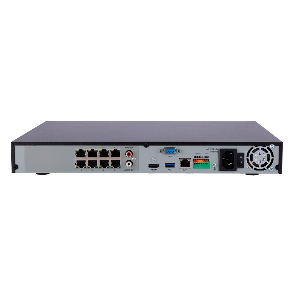 Milesight MS-N5008-NPE NVR – 8ch · PoE · 2 HDD · 4K · H.265+ - Imagen 4