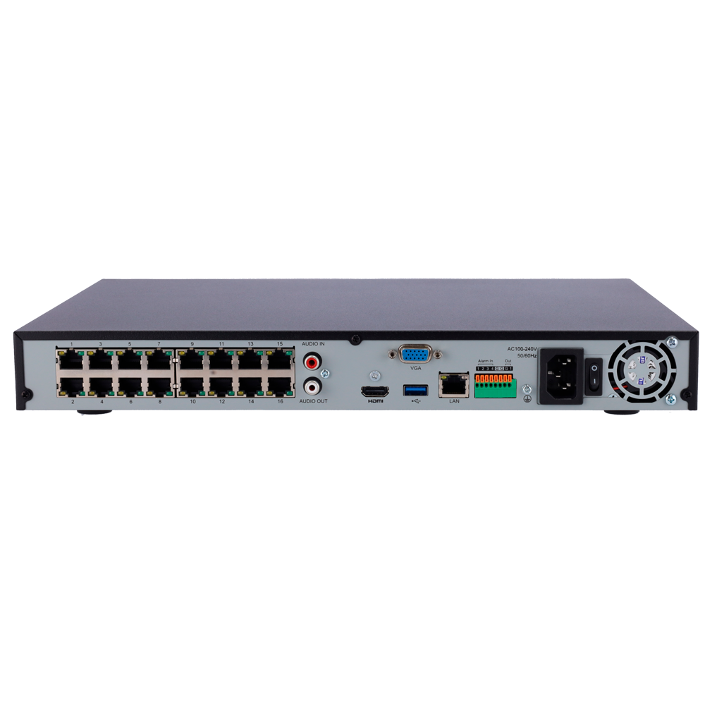 Milesight MS-N5016-NPE NVR – 16ch · PoE · 2 HDD · 4K · H.265+ - Imagen 4