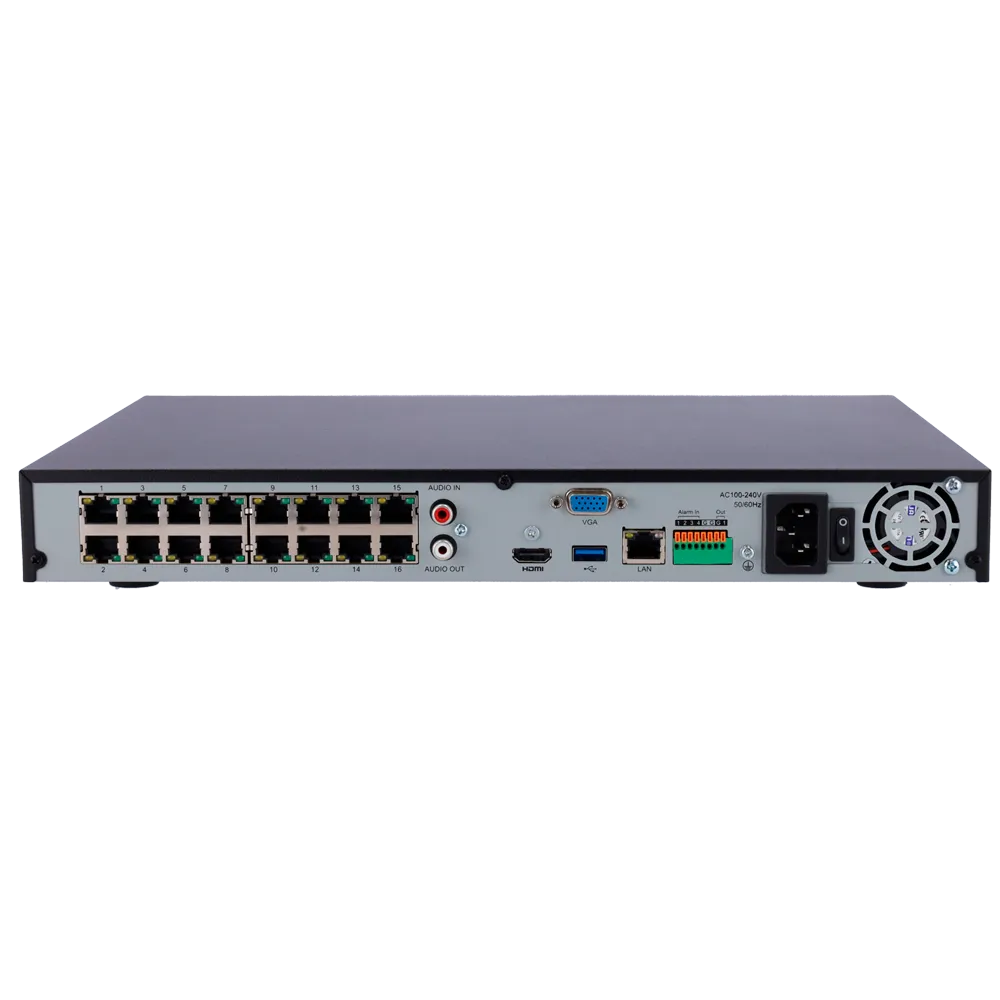 Milesight MS-N5016-NPE NVR 16 Canales PoE 4K H.265+