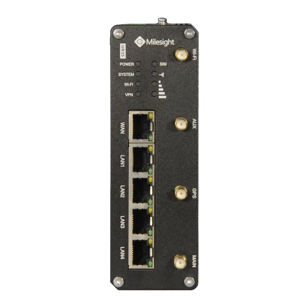 Router Industrial 4G Milesight MS-UR35-L04EU-G-P-W Cat 4