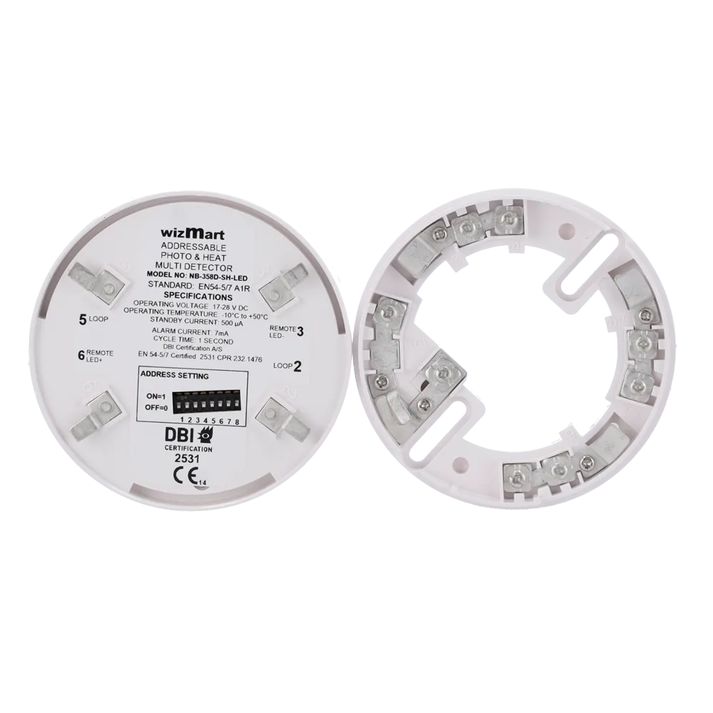 WIZMART NB358D-SHL Detector Multisensor Analógico Fotoeléctrico