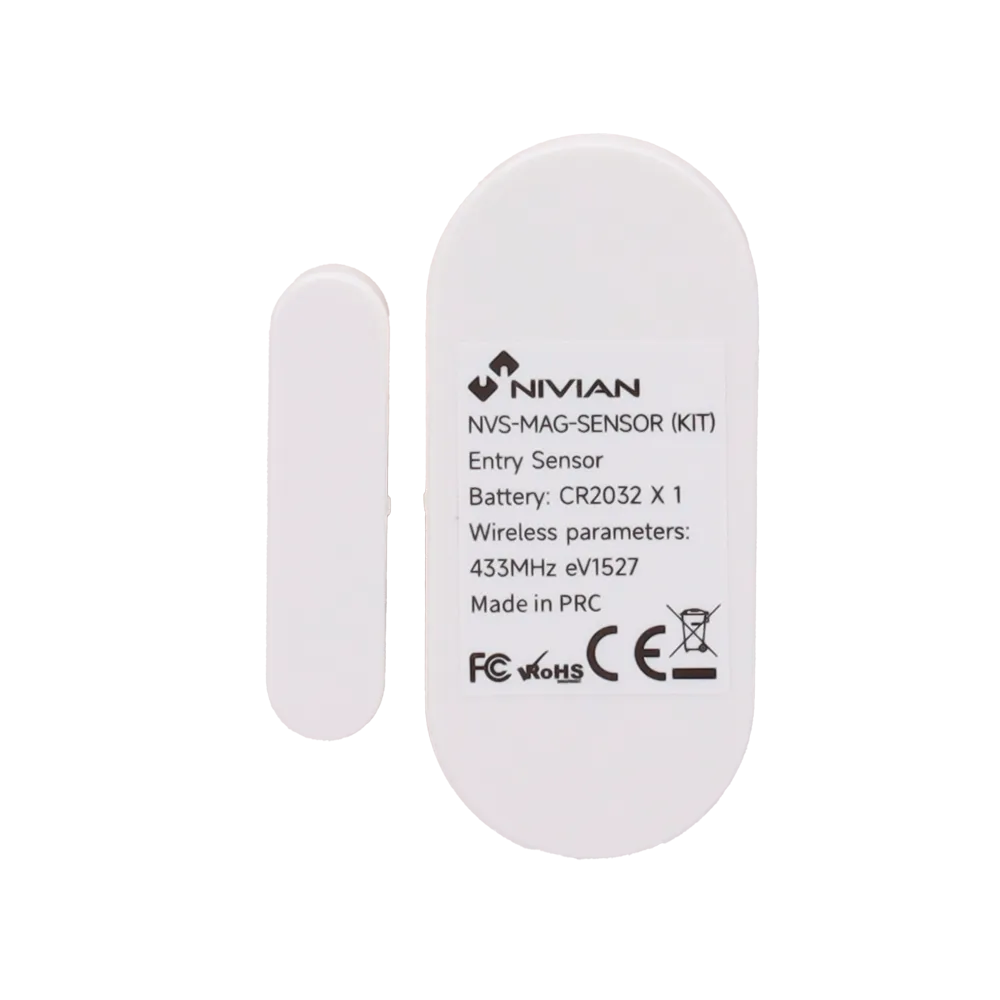Contacto Magnético Inalámbrico NVS-MAG-SENSOR Nivian 433MHz