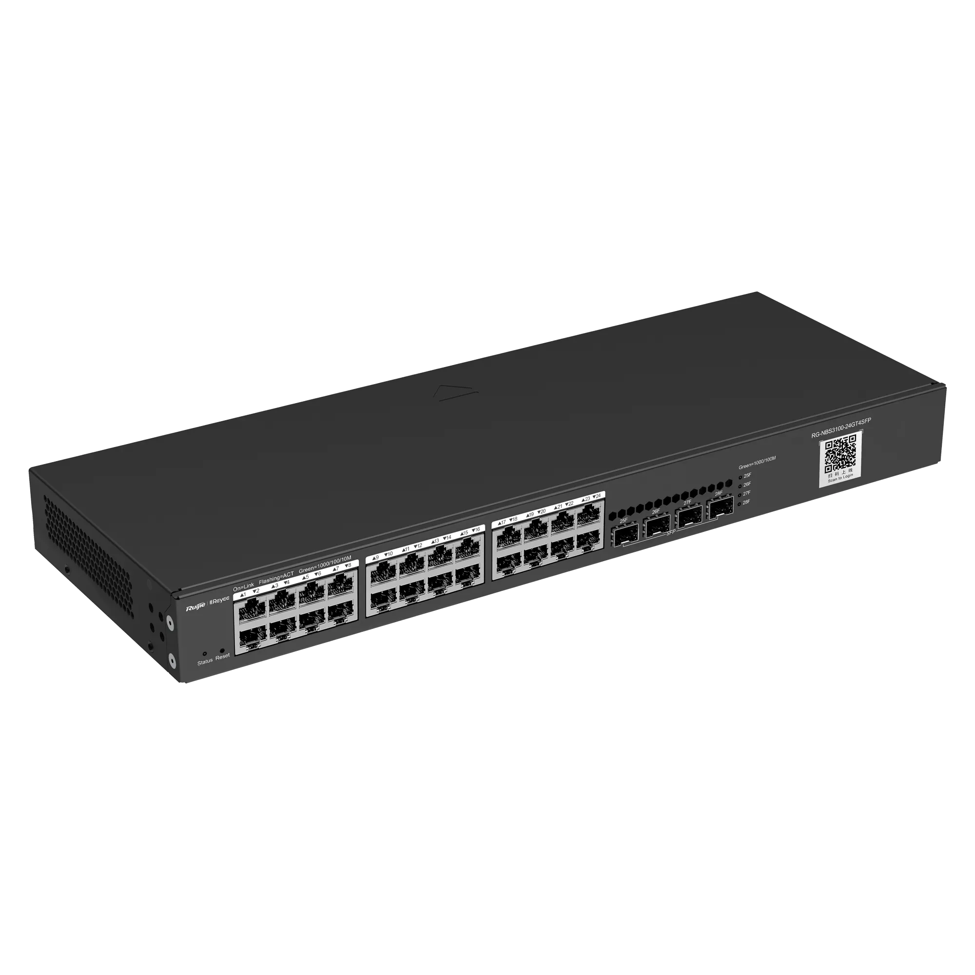 Switch RG-NBS3100-24GT4SFP L2+ 24 Puertos Gigabit 4 SFP
