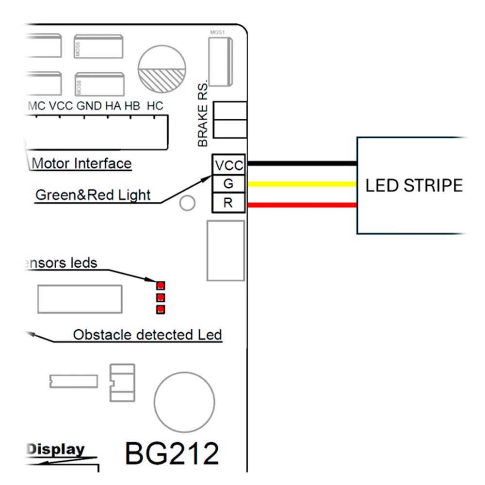 Brazo Barrera 3m ZKTeco PB-LEDBOOM-3M con Iluminación LED