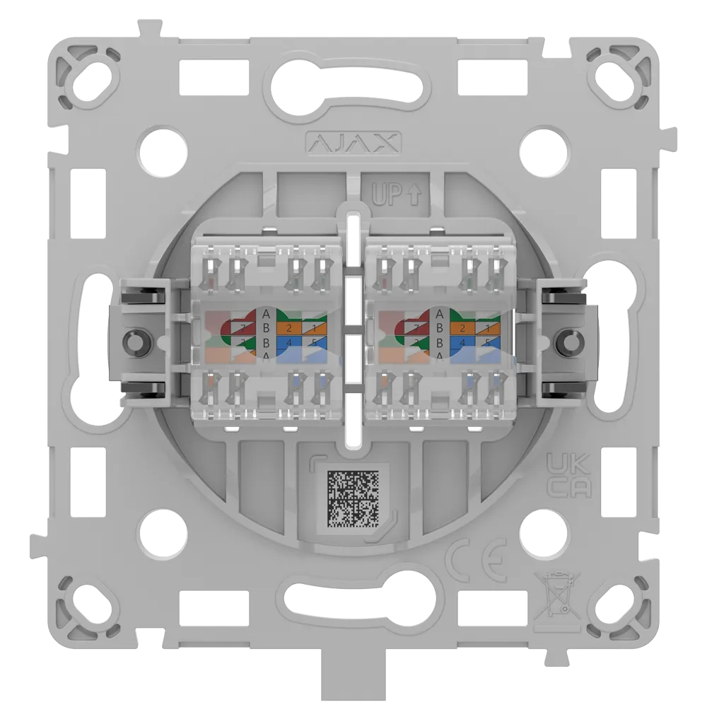 AJAX AJ-OUTLETCORE-LAN-W Enchufe LAN Cableado Blanco