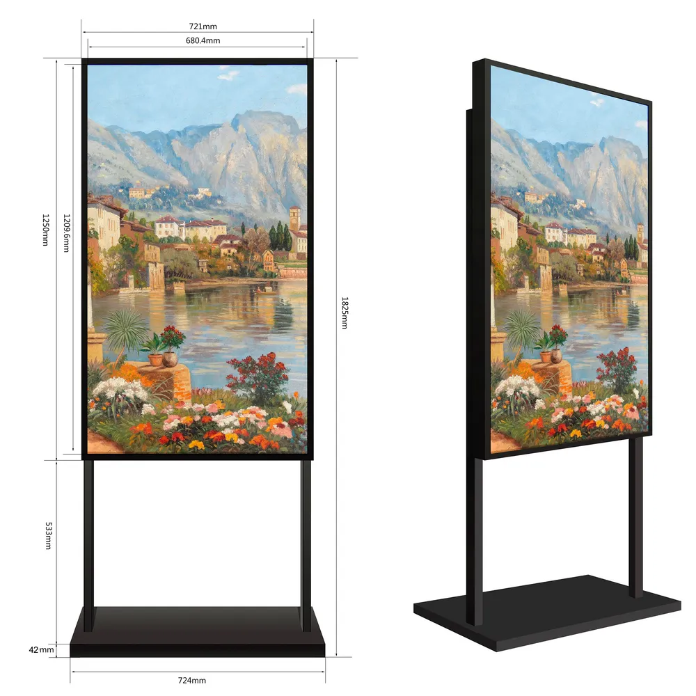 Soporte de Suelo con Peana Safire SF-55WF-FB para Monitor