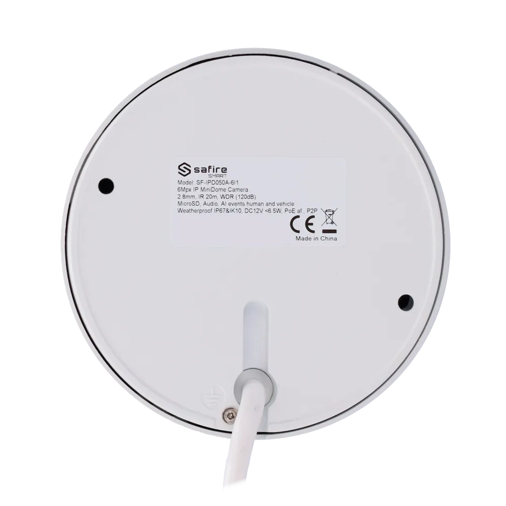 Safire SF-IPD050A-6I1 Cámara IP Domo Exterior IR PoE