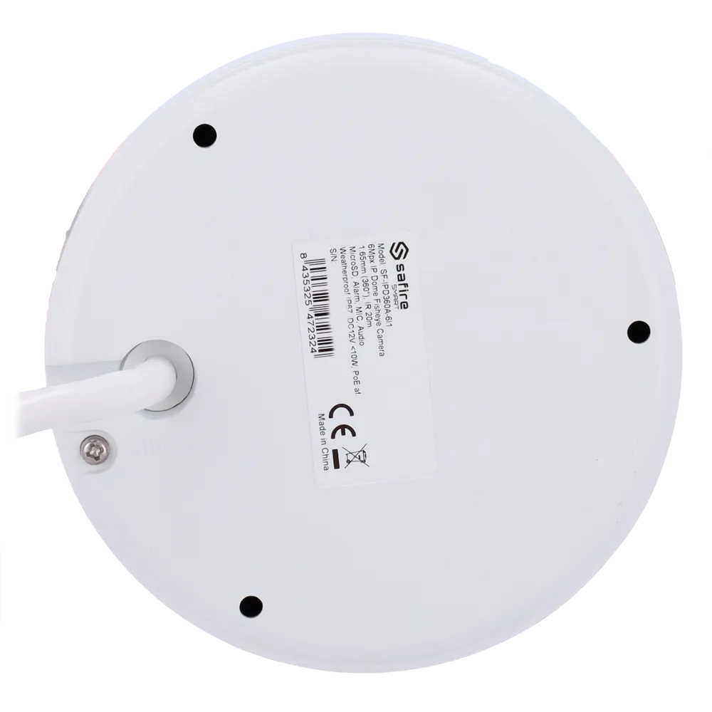 Safire SF-IPD360A-6I1 Cámara Fisheye IP 6MP Exterior PoE