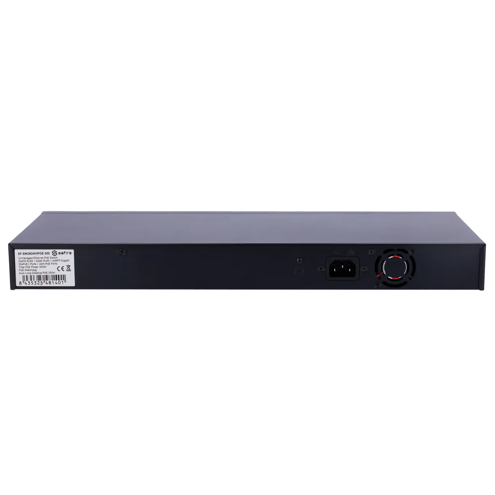 Switch 24P Gigabit PoE Hi-PoE Safire SF-SW2824HIPOE-300