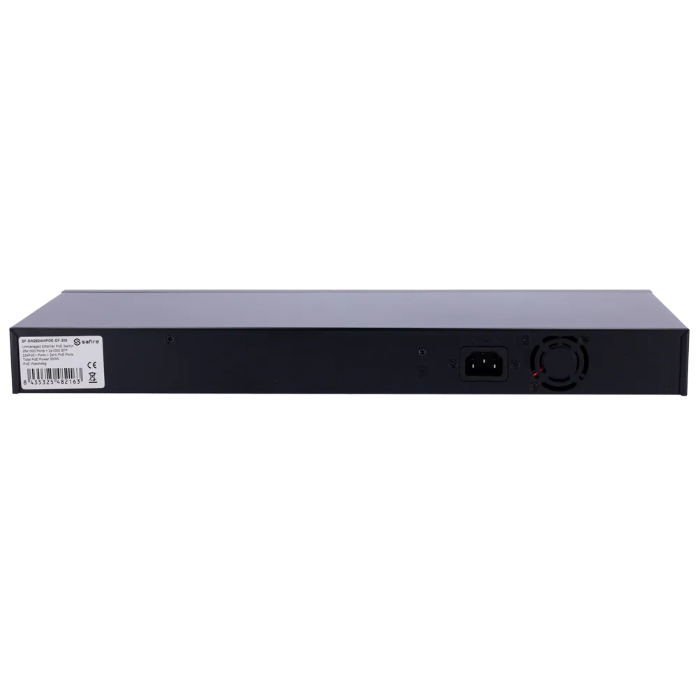 Switch PoE Gigabit 24 Puertos Safire SF-SW2824HIPOE-GF-300