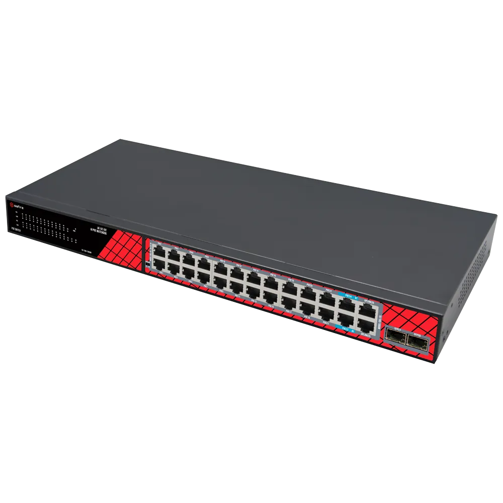 Switch PoE Safire SF-SW2824HIPOE-GMF-300 24 puertos Gigabit