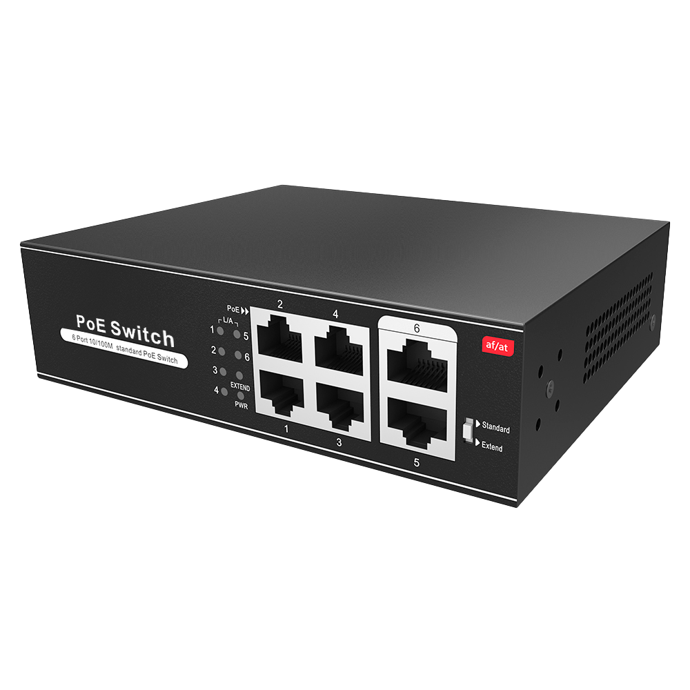 Marca blanca - SW0604POE-65-E - Switch 4P Fast Ethernet PoE No gestionable - Imagen 3
