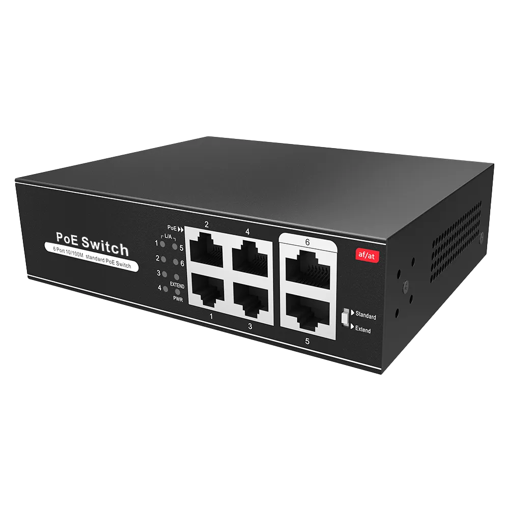 Switch PoE SW0604POE-65-E 4 Puertos Fast Ethernet 65W
